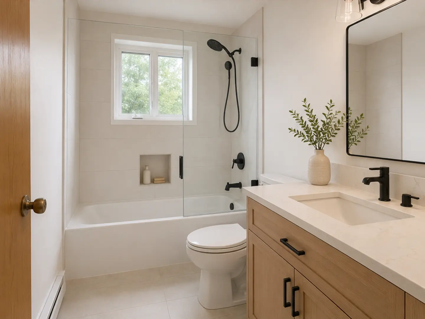 The same demonstration bathroom after renovation