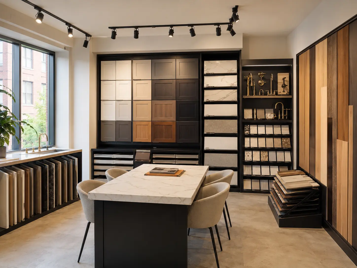 Placeholder renovation materials showroom; this is not MB's verified facility
